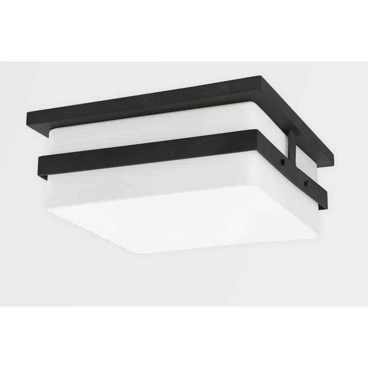 Travers Indoor / Outdoor Flush Mount Light - Black