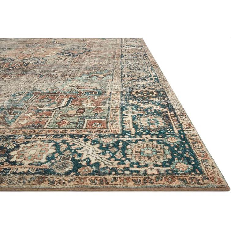 Loloi Margot Terracotta / Lagoon Area Rug feat. Cloudpile