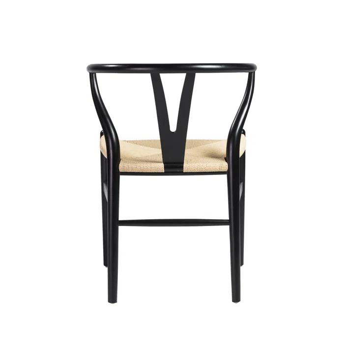 Cylia Dining Chair (Set of 2) - Black and Natural
