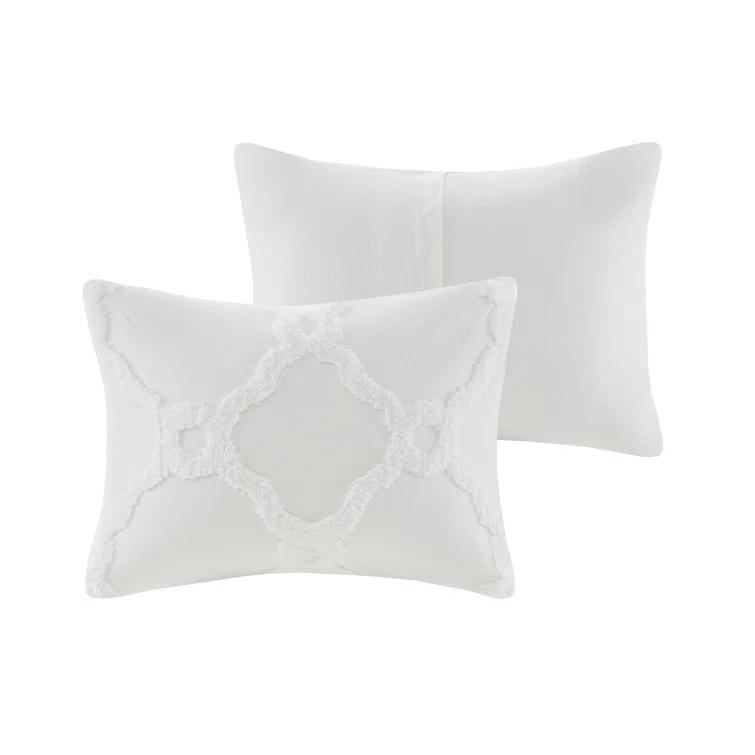 Pacey 3 Piece Tufted Cotton Chenille Comforter Set