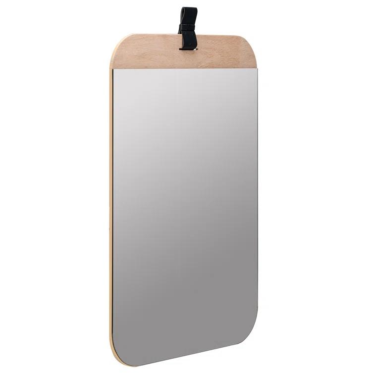 Lanny Wood Flat Wall Mirror