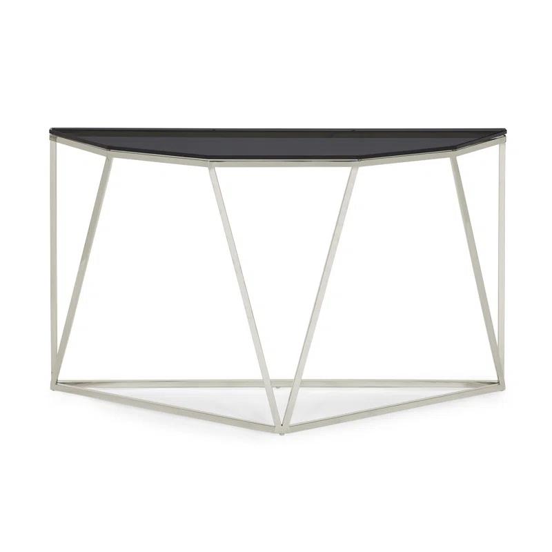 Abler 55'' Glass Top Console Table