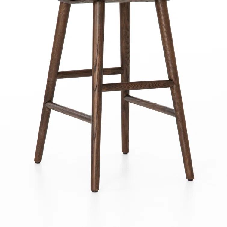 Oak Wood Saddle Bar & Counter Stools