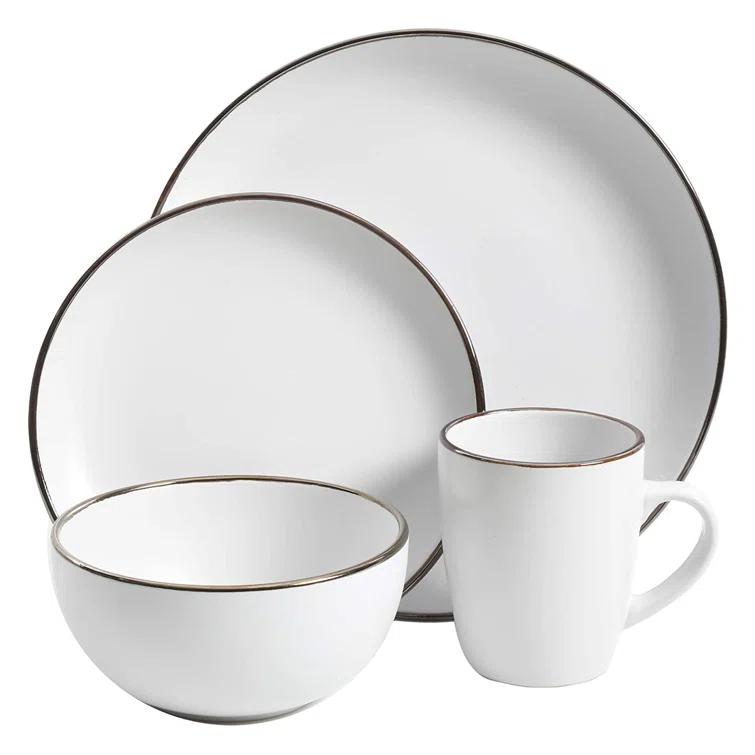 Gibson Home Rockaway Round Stoneware Dinnerware