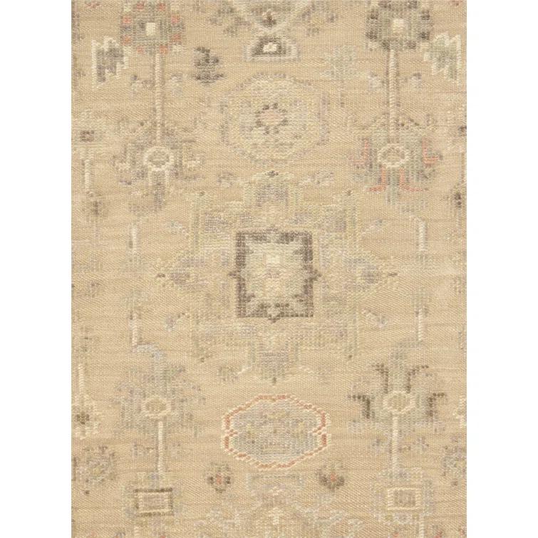 Pasargad Oushak Cream Wool Area Rug