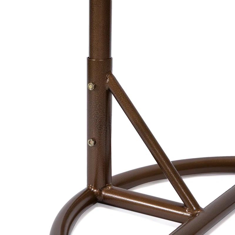 Dakota Fields Brookstonval 1 Person Hanging Egg Swing Chair with Stand
