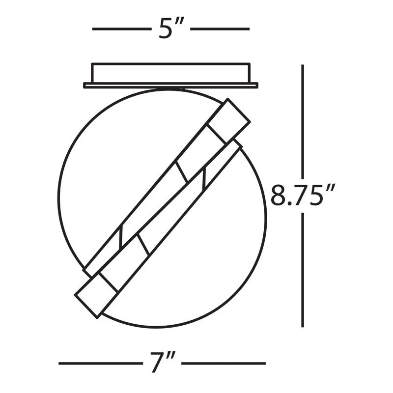 Deane Glass Globe Flush Mount (7")