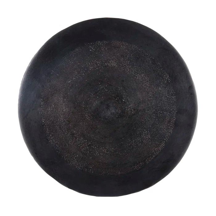 Gallo Round Black and Bronze Accent Table