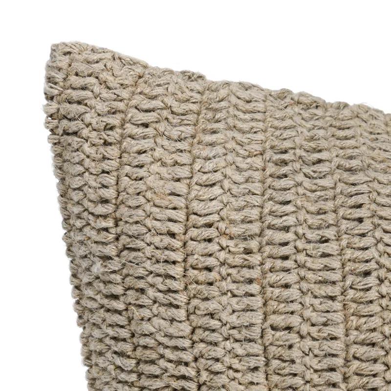 Villa by Classic Home Nakeya Knitted 16"x36"  Throw Pillow