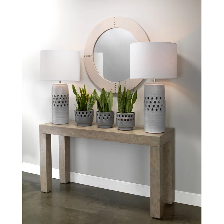 Aaden Round Hide Wall Mirror