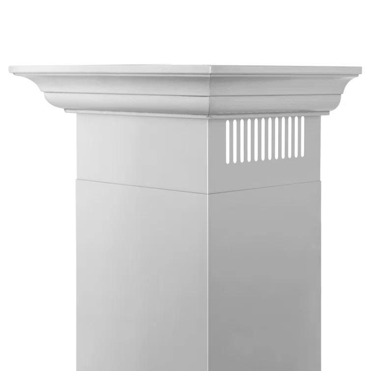 ZLINE ZLINE 24 in. Convertible Vent Wall Mount Range Hood in Stainless Steel W/ Crown Molding (KBCRN-24)