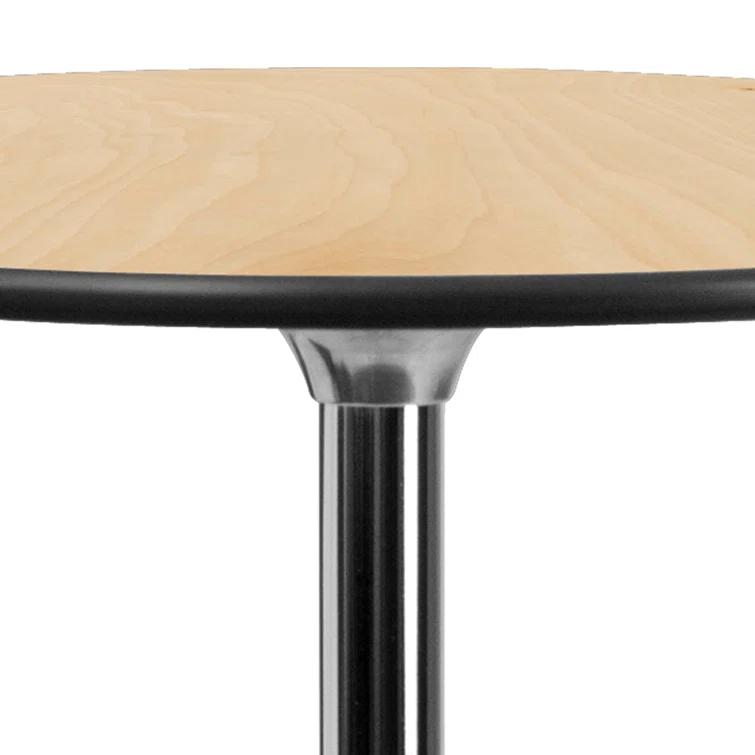 Flash Furniture Marrel Round Wood Cocktail Table with Columns by Flash Furniture