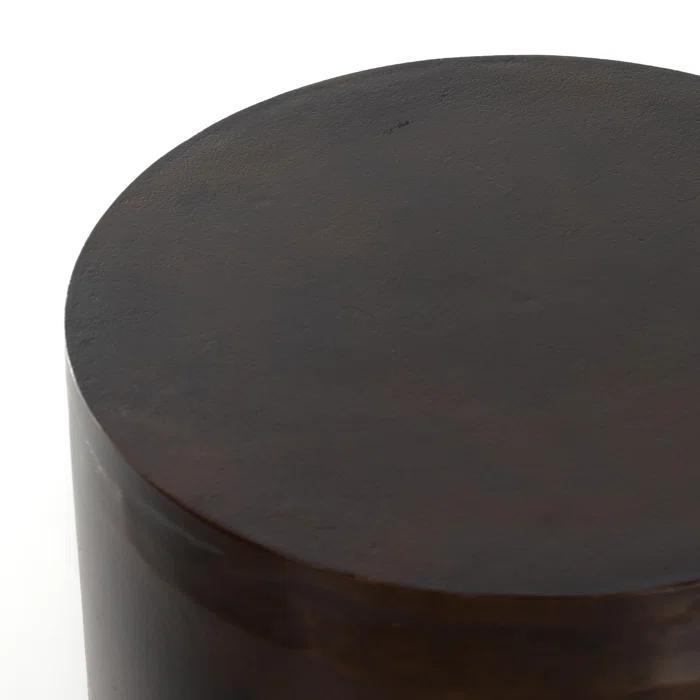 Simone Round Metal End Table (14.5")