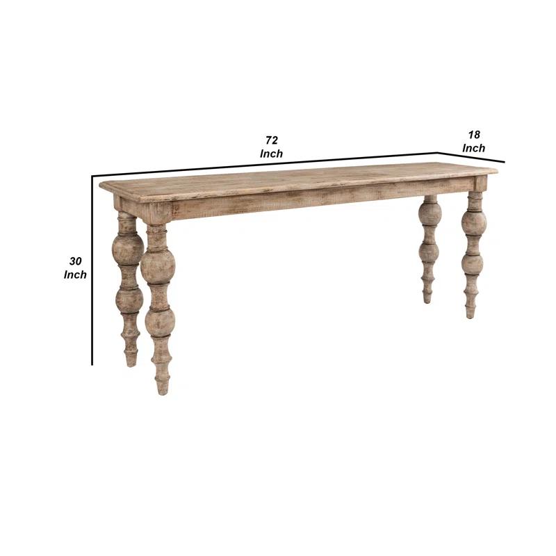 Bander Reclaimed Wood Console Table (72")