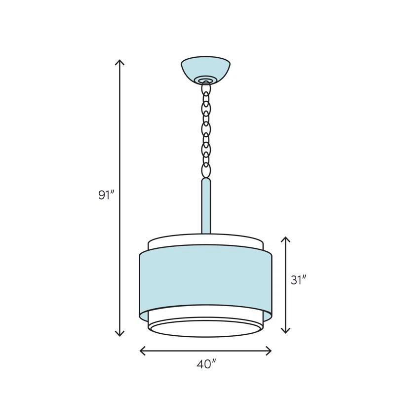 Hinkley Lighting - Four Light Pendant - Chandelier - Hampton - 4 Light Large