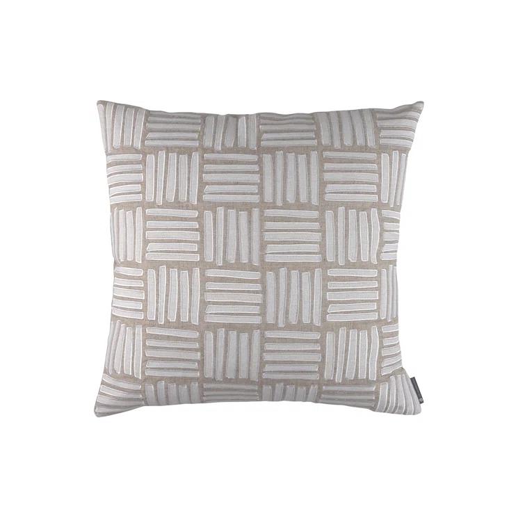 Lili Alessandra Appliqued Feather Throw Pillow
