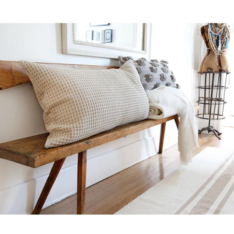 Zuma Cotton Waffle Weave Sham by Pom Pom at Home - Natural / King