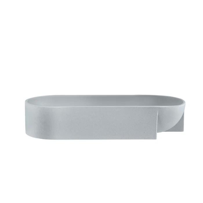 Kuru Ceramic Decorative Bowl in Light Gray