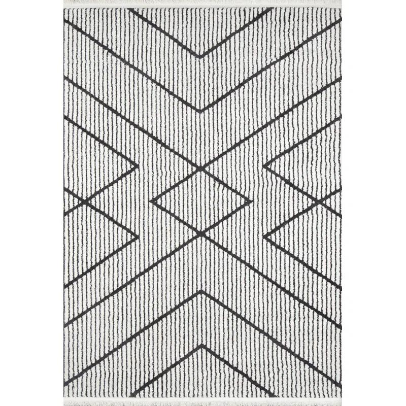 Lindy Charcoal/Ivory Rug