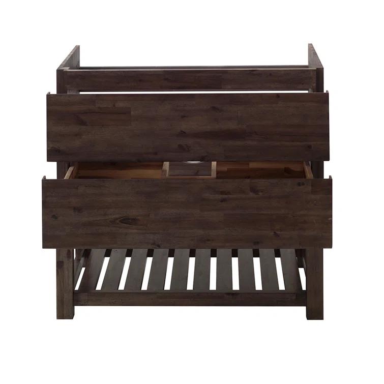 Fresca Formosa 35" Free-Standing Open Bottom Single Bathroom Vanity Base Only