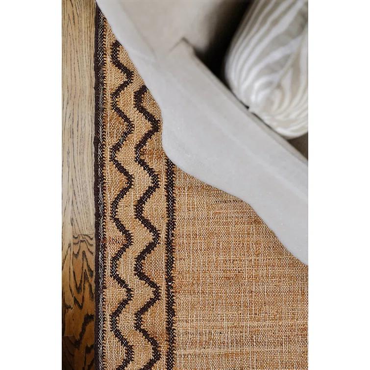 Erin Gates by Momeni Orchard Ripple Brown Hand Woven Wool and Jute Area Rug
