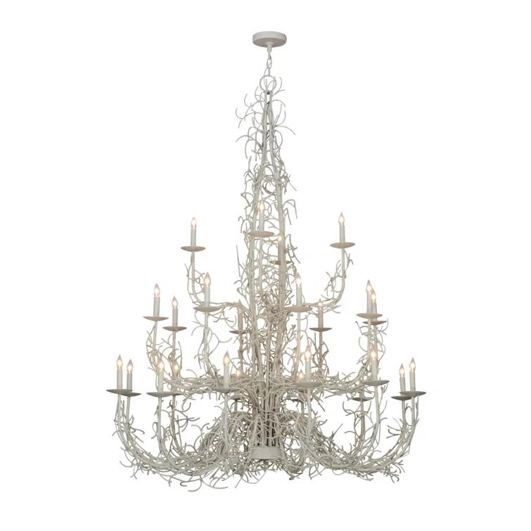 2nd Ave Lighting Twigs 24 - Light Dimmable Empire Chandelier