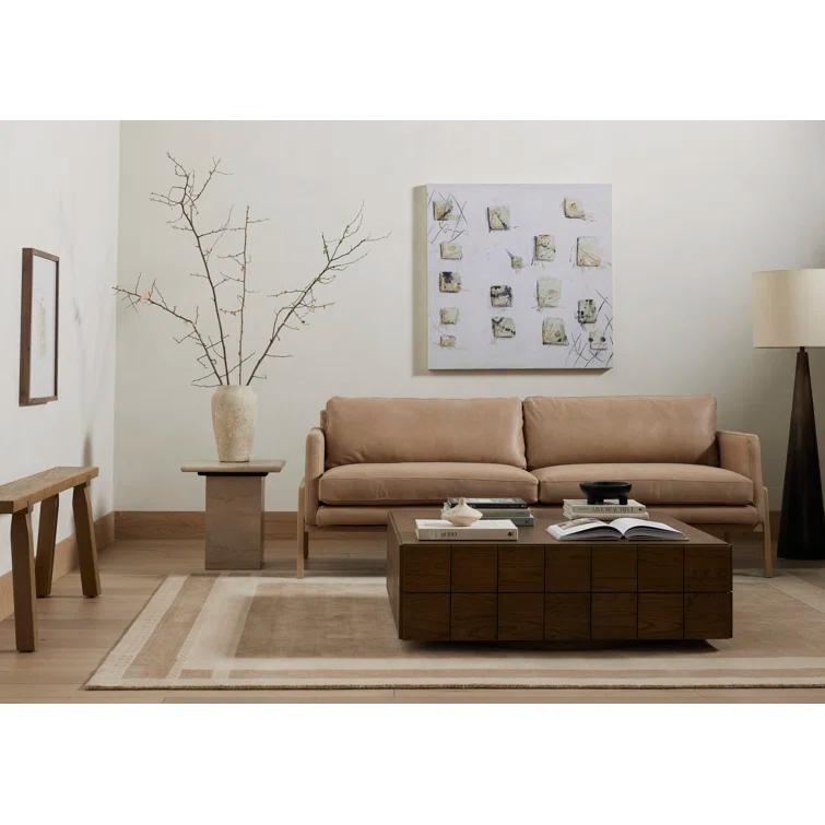 Leonel Side Table - Cream Marble