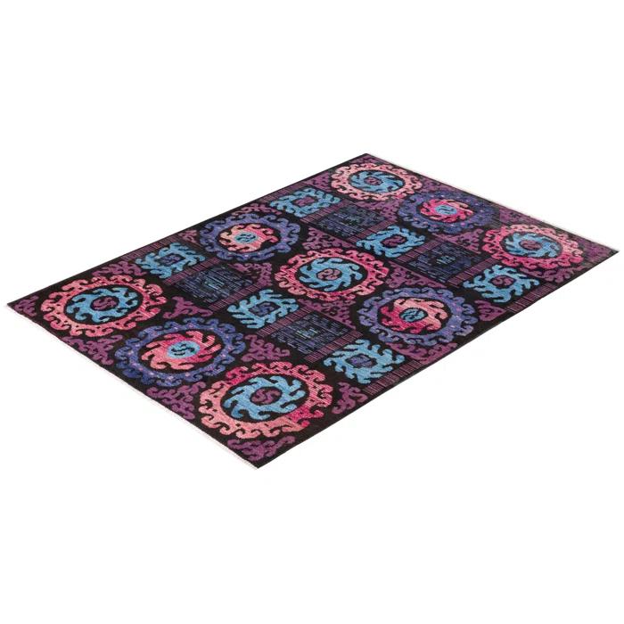 Vernabelle One-of-a-Kind 6' 5" X 9' 1" Hand Knotted Area Rug
