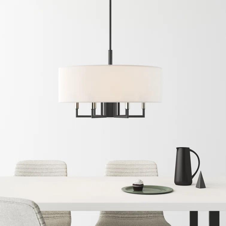 Moonlighter 7 Light Metal Dimmable Drum Chandelier