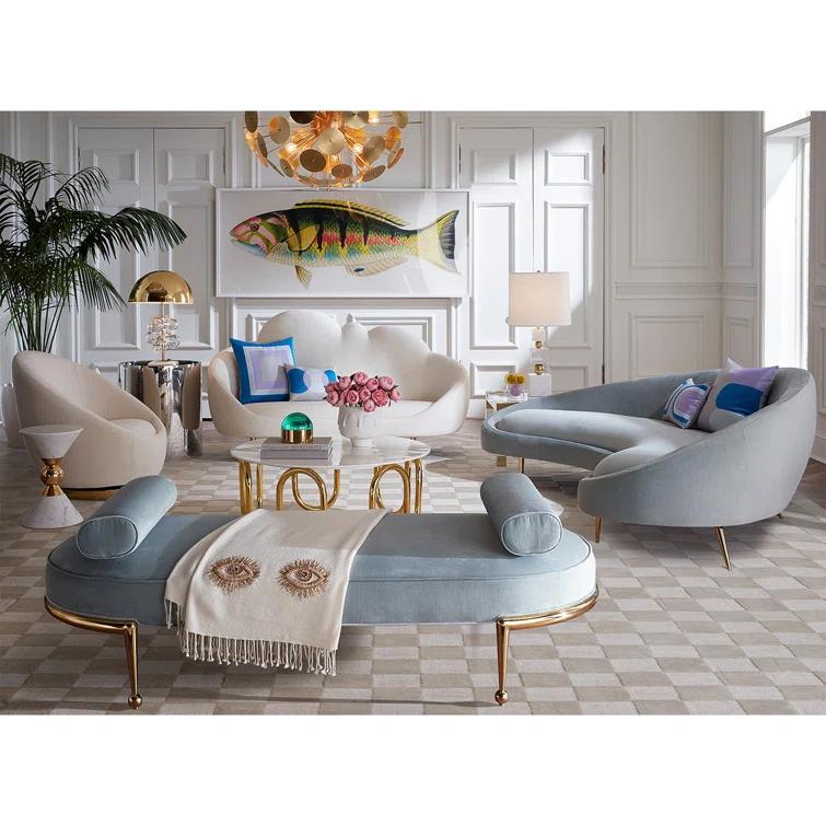 Jonathan Adler Ether Curved Sofa