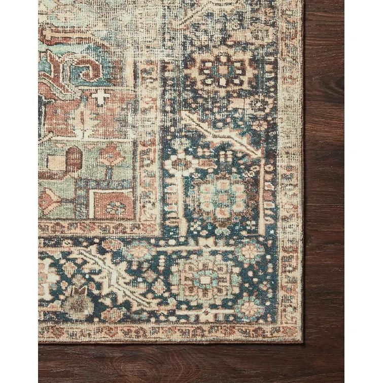 Loloi Margot Terracotta / Lagoon Area Rug feat. Cloudpile