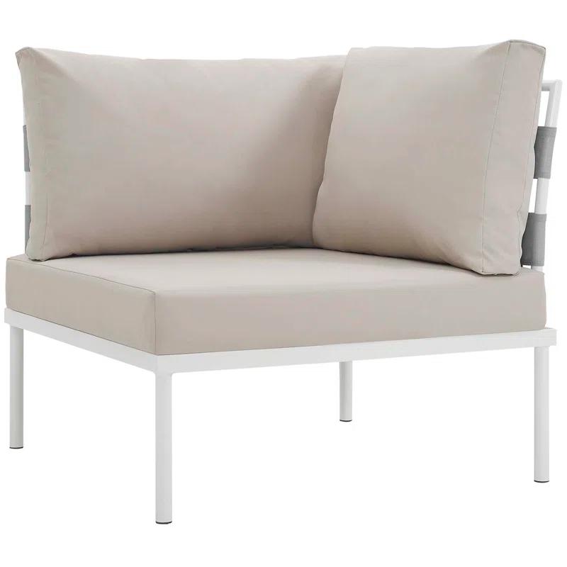 Carmine 5-piece Outdoor Patio Aluminum Sectional Sofa Set
