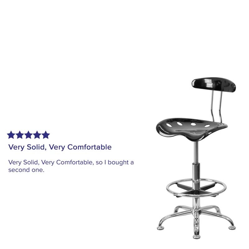 Flash Furniture Monroe Adjustable Height Swivel Bar Stool