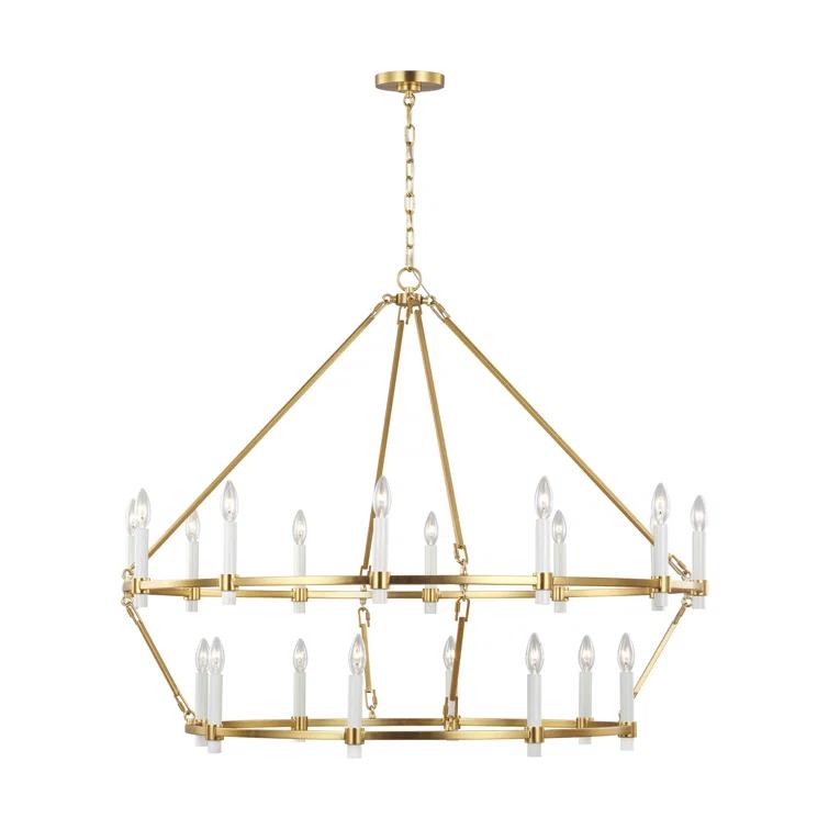 Birch Lane™ Annabel 20 - Light Dimmable Wagon Wheel Chandelier