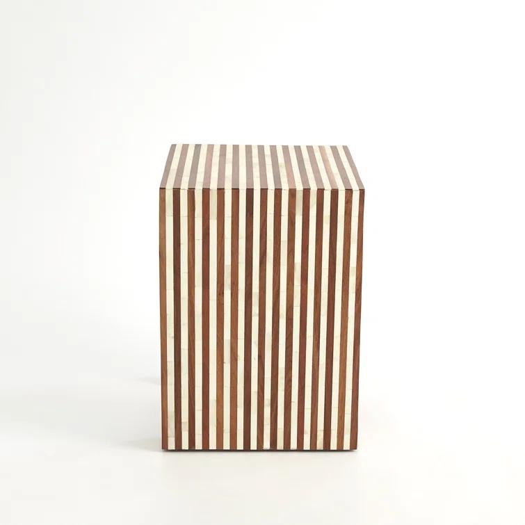 Sienna Nesting End Table-Walnut/Bone-Sm