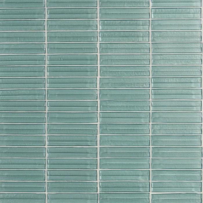 Tara Stacked 11.61" x 11.73" Molten Glass Mosaic Wall Tile (0.95 Sq. Ft. / Sheet)