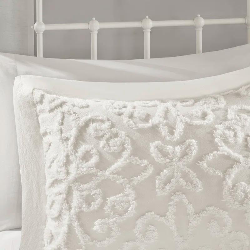 Kelly Clarkson Home Emberly Tufted 100% Cotton Sateen Coverlet Set in Farmhouse Style