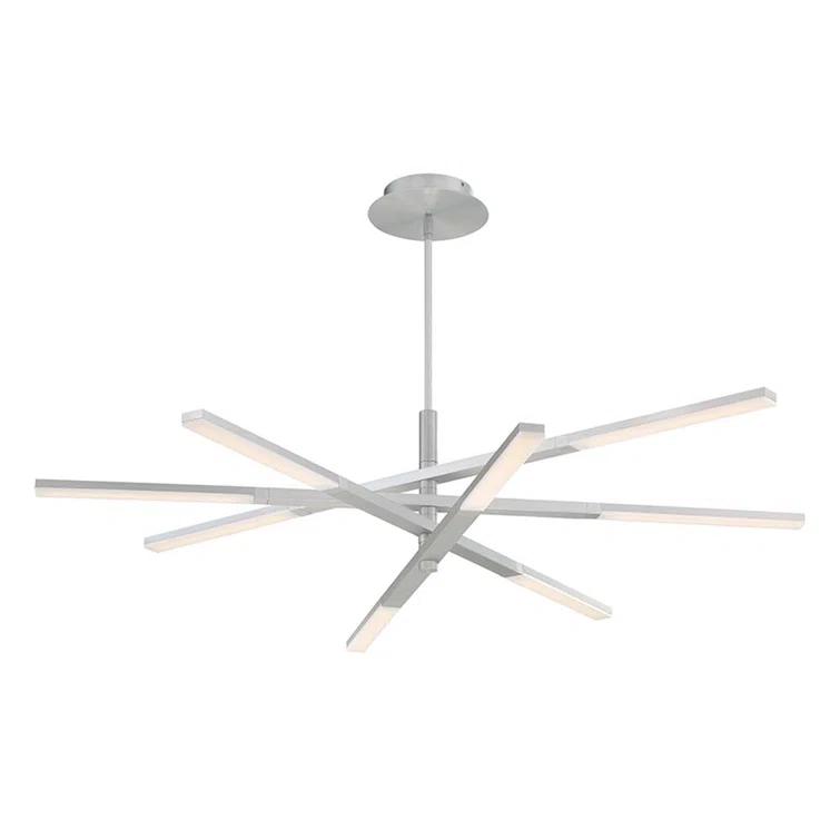 Erik 8 Light Metal Dimmable LED Sputnik Chandelier
