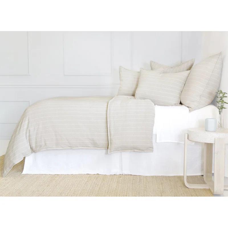 Henley Cotton Duvet by Pom Pom at Home - Oat / Queen
