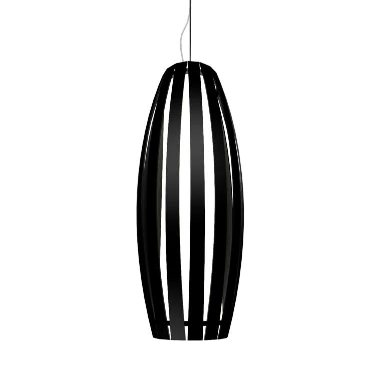 Maple and Silver Mini Geometric LED Pendant Light
