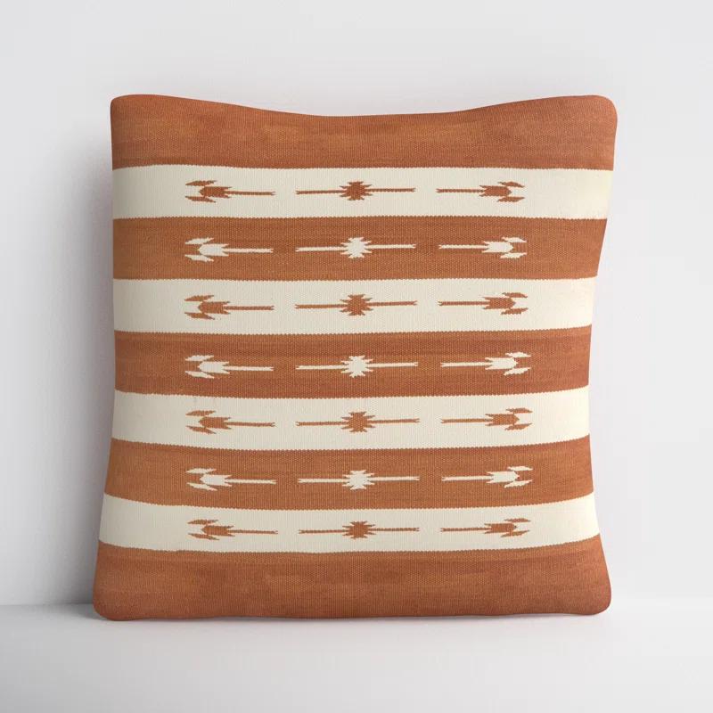 Estela Striped Cotton Throw Pillow