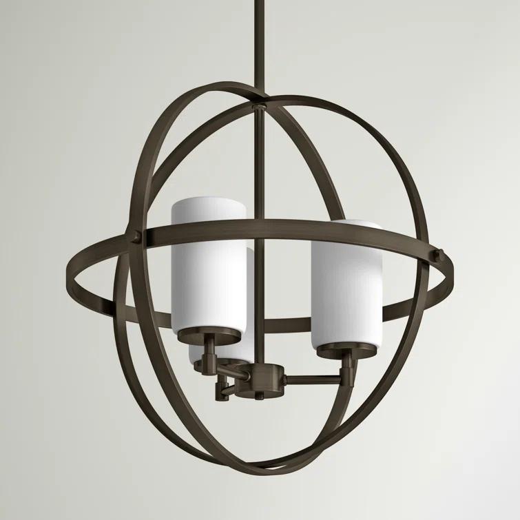Willa Arlo™ Interiors Evenson 3 - Light Dimmable Globe Chandelier