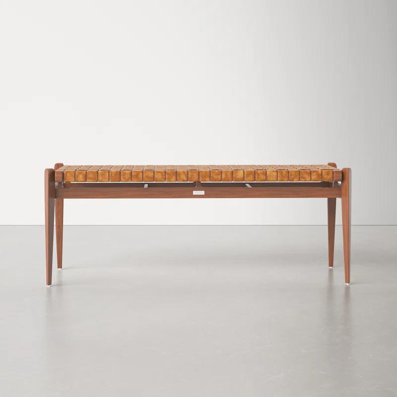 Kenan Genuine Leather Bench
