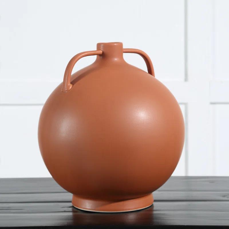 Renwil Delphi Vase In Orange Color