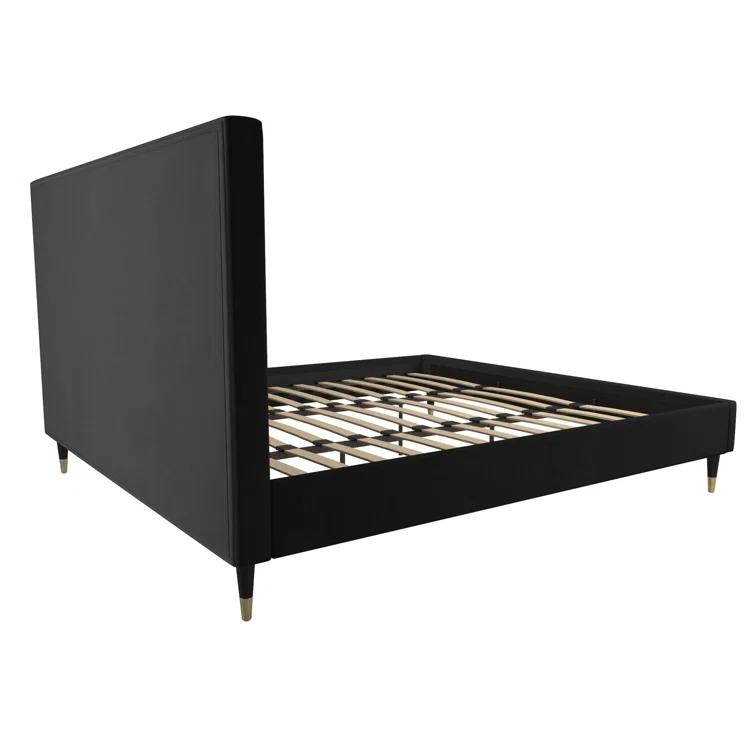 Audrey Upholstered Low Profile Platform Bed