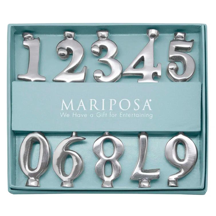 Mariposa Let's Celebrate 3'' H Metal Tabletop Candlestick