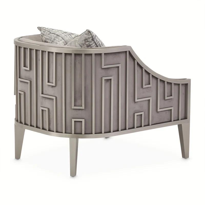 Michael Amini Roxbury Park Velvet Armchair