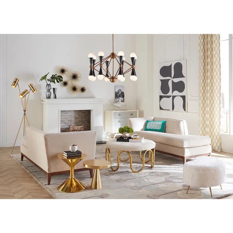 Muse Gilded Scented Designer Candle with Ceramic Holder