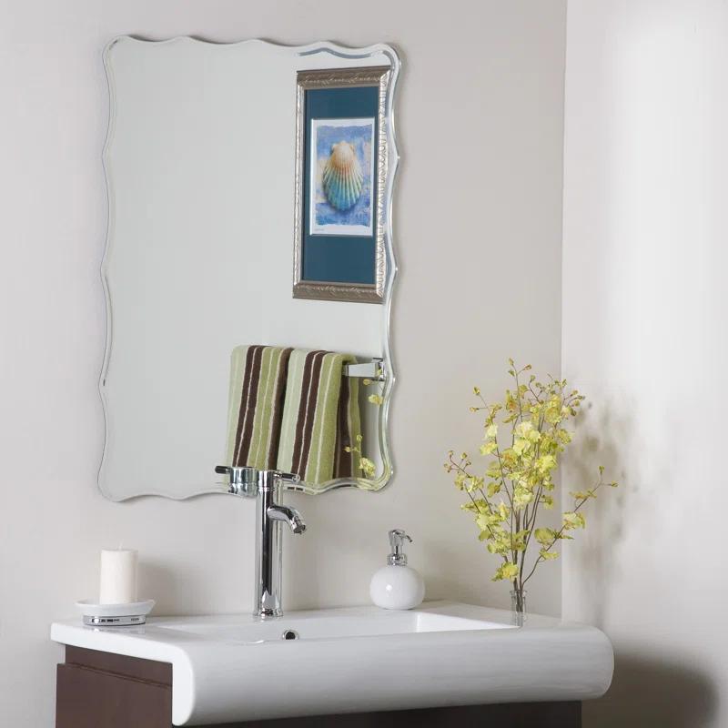 Willa Arlo™ Interiors Schulenburg Modern & Contemporary Frameless Accent Vanity Mirror
