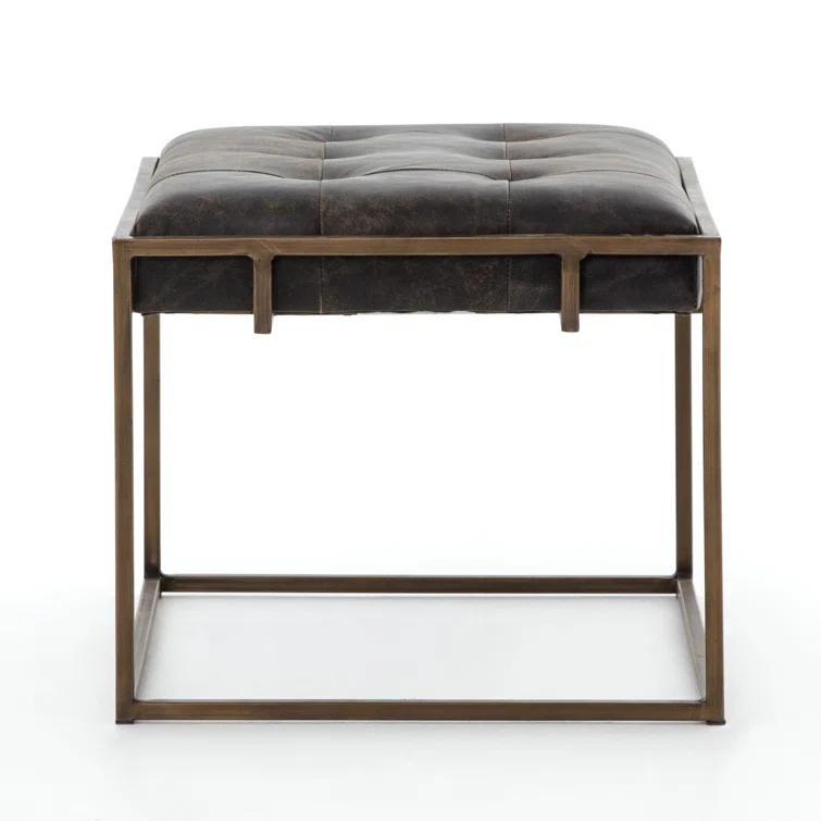 Ford Rectangular Leather End Table (23.5")